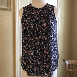 GAP Sleeveless Navy Henley - Size PS